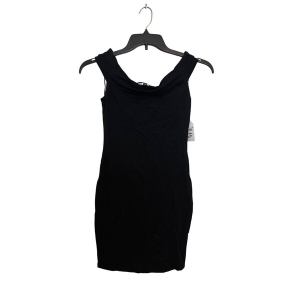 Guess Off Shoulder Black Bodycon Dress XS - Picture 1 of 8
